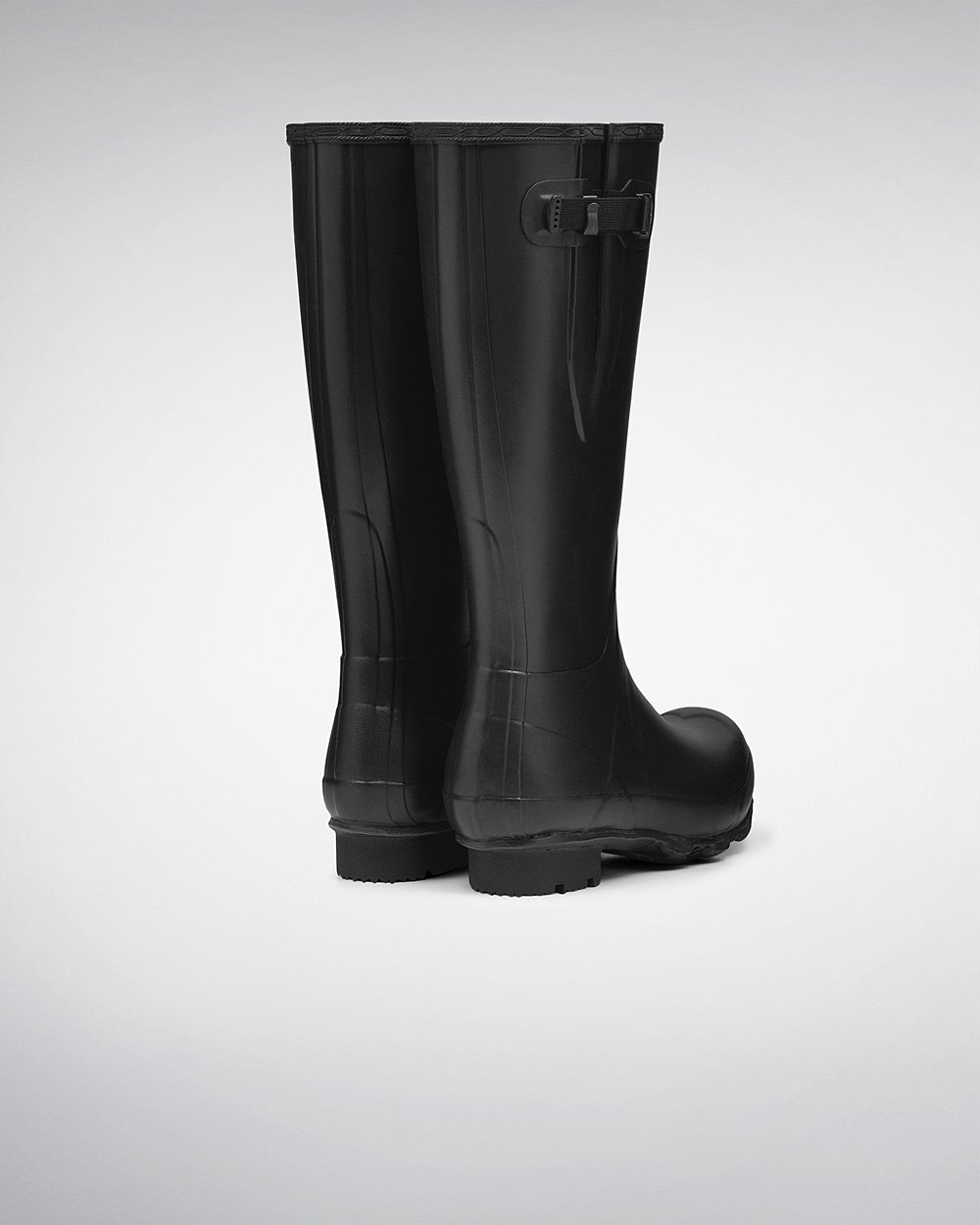 Hunter Norris Field Side Adjustable Tall Rain Boots - Buy Online Mens Black - XOZNYS574